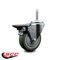 Service Caster 4 Inch Gray Polyurethane Wheel Swivel 34 Inch Threaded Stem Caster with Brake SCC SCC-TS20S414-PPUB-PLB-34212 - alternate 3